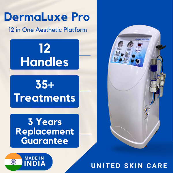 Dermaluxe PRO 12 In ONE INDIAN HYDRAFACIAL MACHINE Crystal