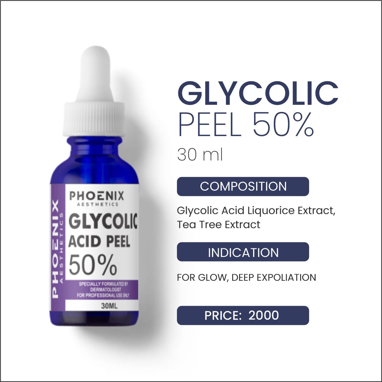 GLYCOLIC PEEL 50%, 30 ML