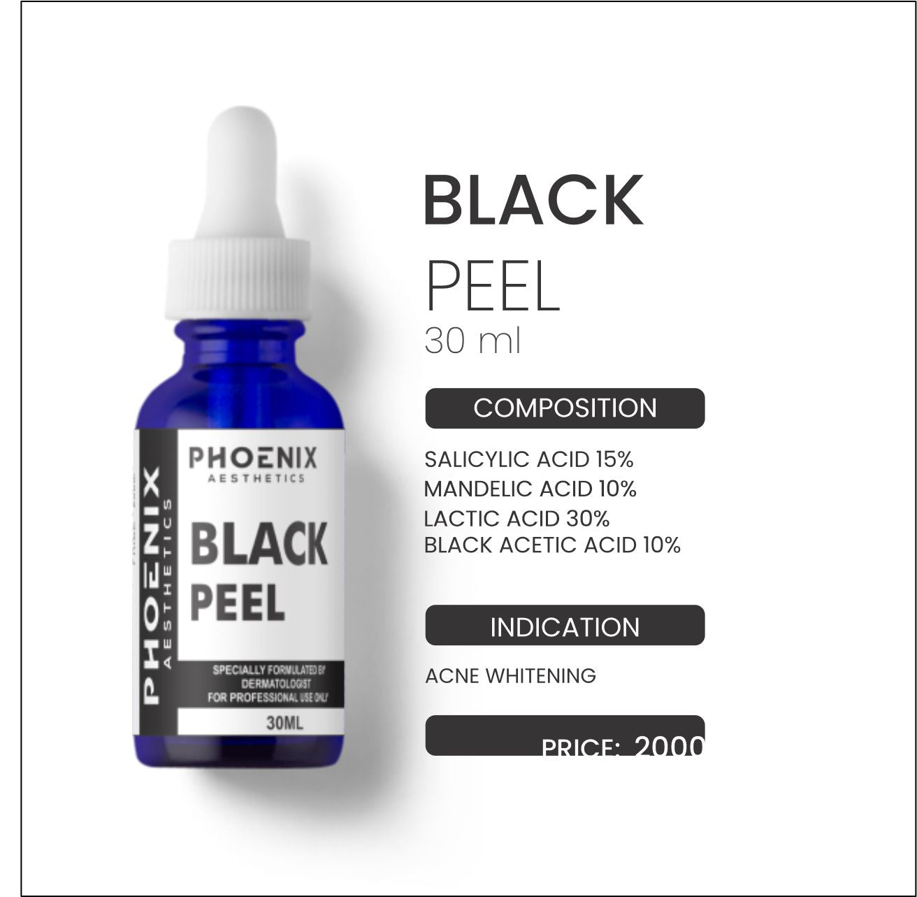 BLACK PEEL, 30 ML