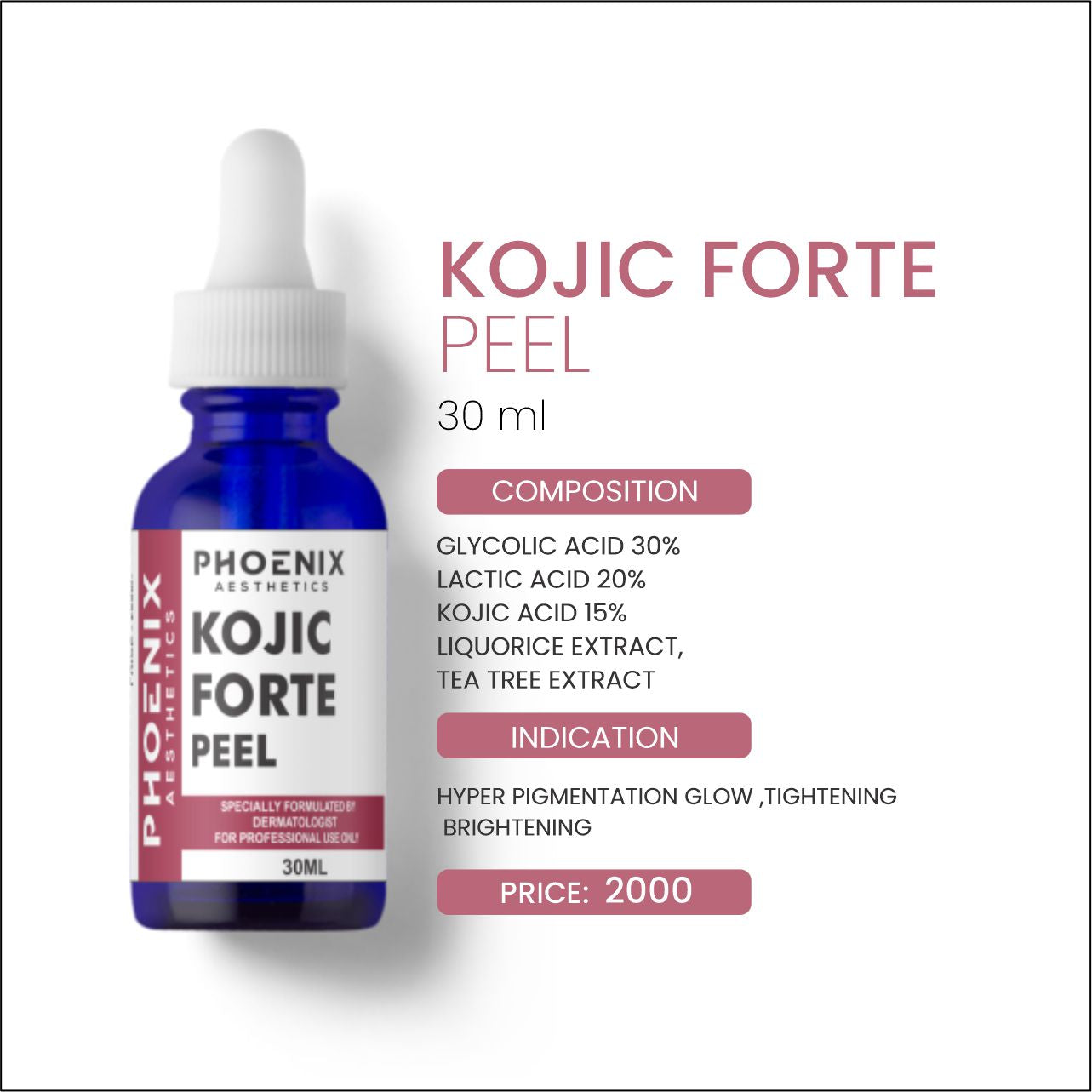 Kojic Forte Peel, 30 Ml