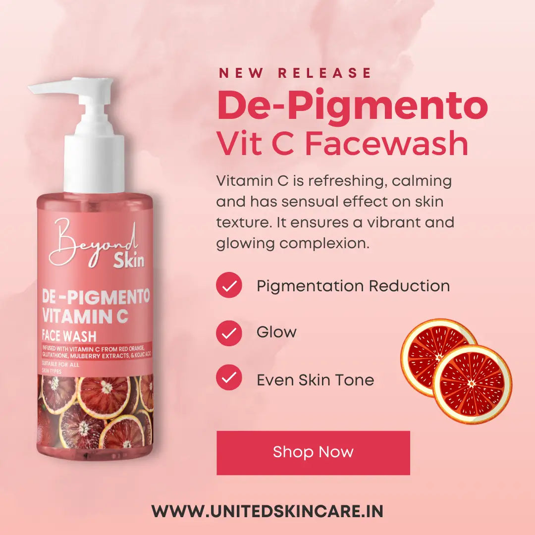 De- Pigmento Vitamin C Blood Orange Facewash | For Pigmentation , Tanning, Glow | Best Facewash Under 399