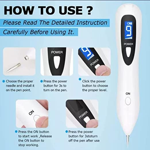 Display Beauty Mole Removal Sweep Spot Pen | Painless Spot Mole Tattoo Wart Speckle Remover Pen Beauty Portable Care Equipment (Multicolor)