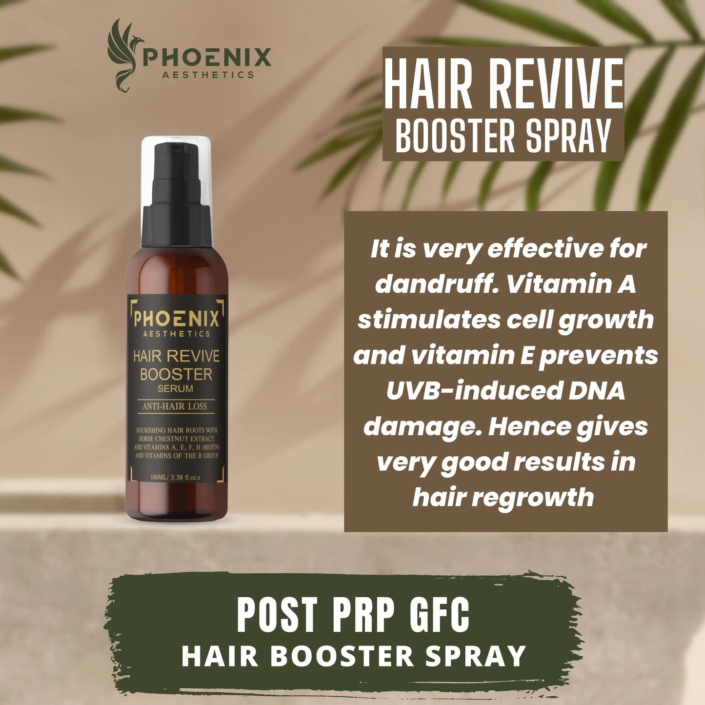 Hair Regrowth Spray | GFC Hair Booster Spray | Growth Factor Concentrate Hair Spray | Post Prp Hair Spray