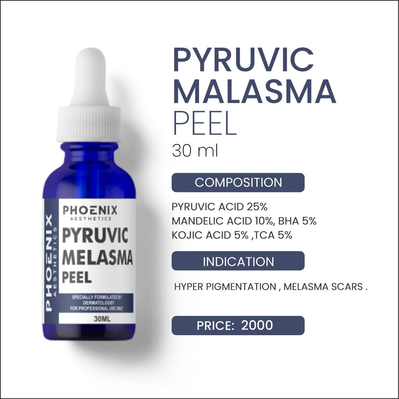 Pyruvic Melasma Peel, 30ml