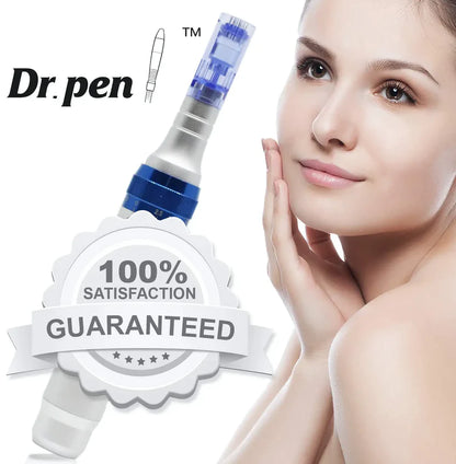 USC Dr. Pen + 30 Cartridge Ultima A6 (Original) Microneedle Derma Pen Electric Wireless Professional Skincare dermapen With 30 Cartridges
