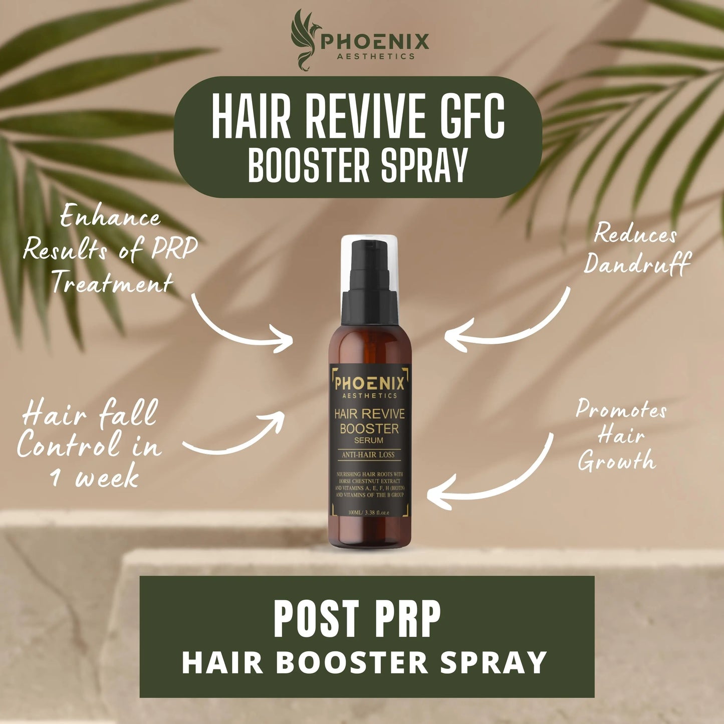 Hair Regrowth Spray | GFC Hair Booster Spray | Growth Factor Concentrate Hair Spray | Post Prp Hair Spray