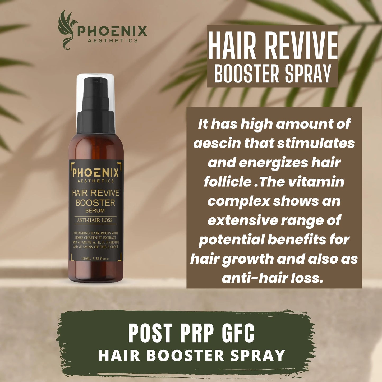 Hair Regrowth Spray | GFC Hair Booster Spray | Growth Factor Concentrate Hair Spray | Post Prp Hair Spray