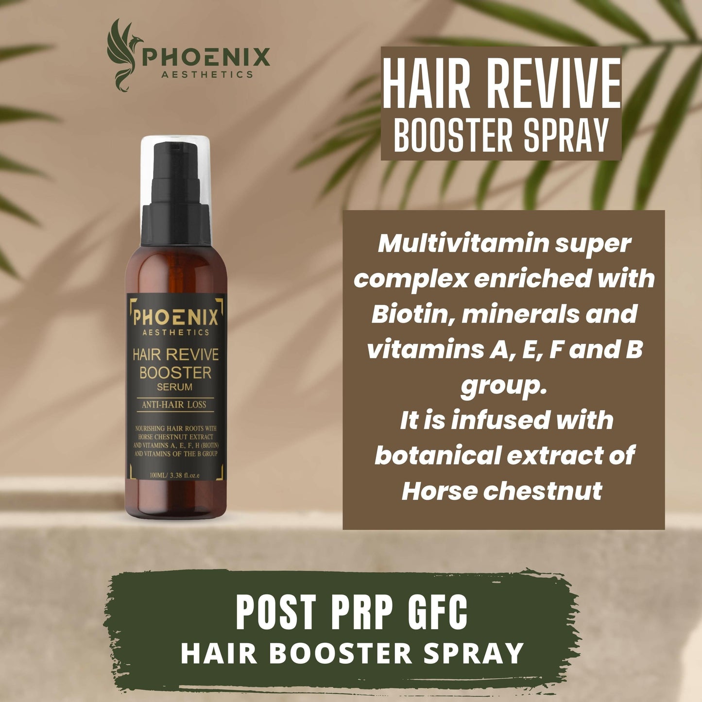 Hair Regrowth Spray | GFC Hair Booster Spray | Growth Factor Concentrate Hair Spray | Post Prp Hair Spray